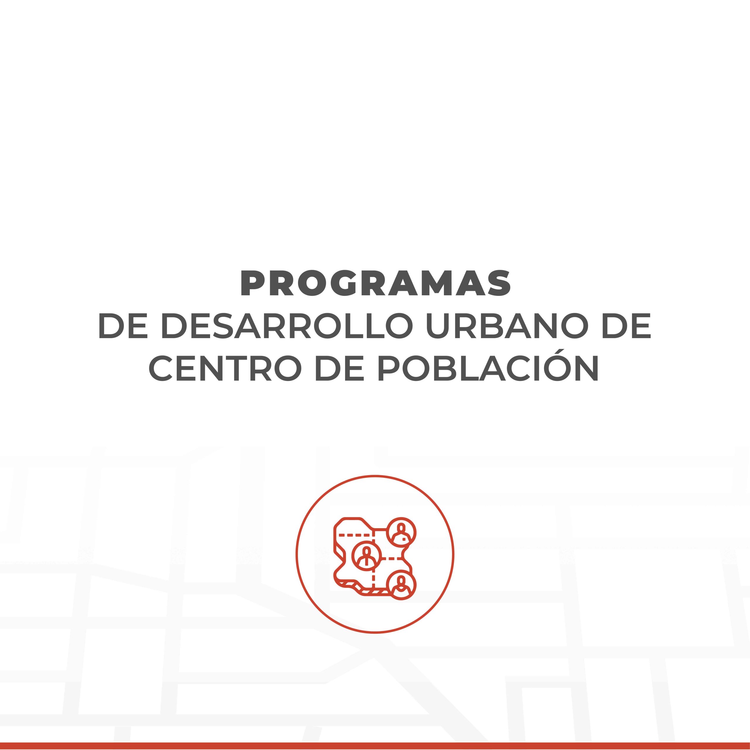 Geoportal - Programas de Desarrollo Urbano de Centro de Población