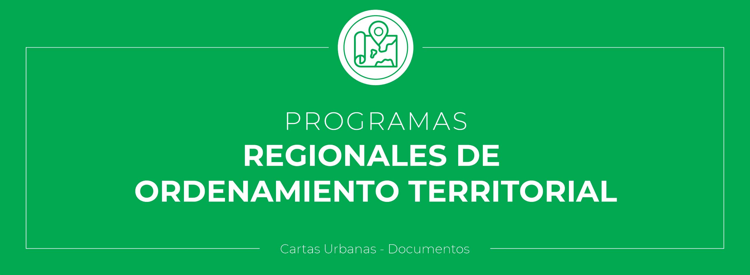 Programas Regionales de Ordenamiento Territorial